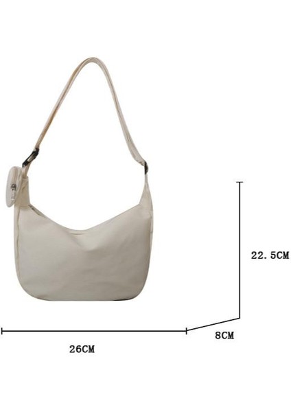 Çapraz Askılı Çanta Taşınabilir Yüksek Kaliteli Naylon Malzeme ve Kaliteli Işçılik, Beyaz (Yurt Dışından) fiyatları