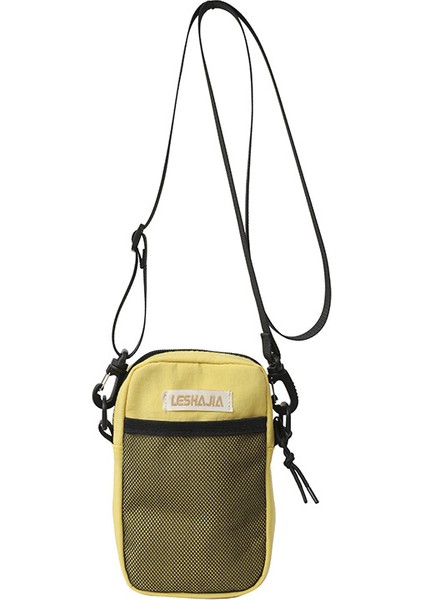 Çapraz Askılı Çanta Taşınabilir Yüksek Kaliteli Naylon Malzeme Kentsel Basit Taşıma Çantası Tarzı, Sarı (Yurt Dışından)