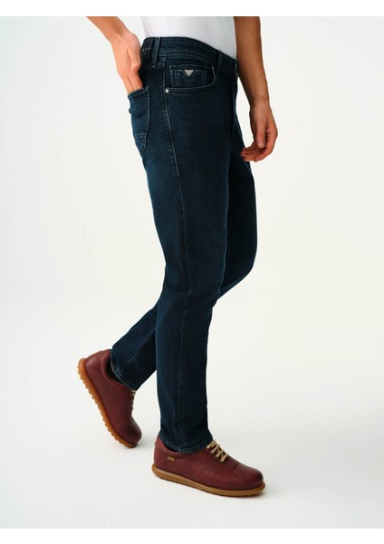 Erkek Jean Pantolon Koyu Mavi LF2037023 Terrybrown Slim Fit