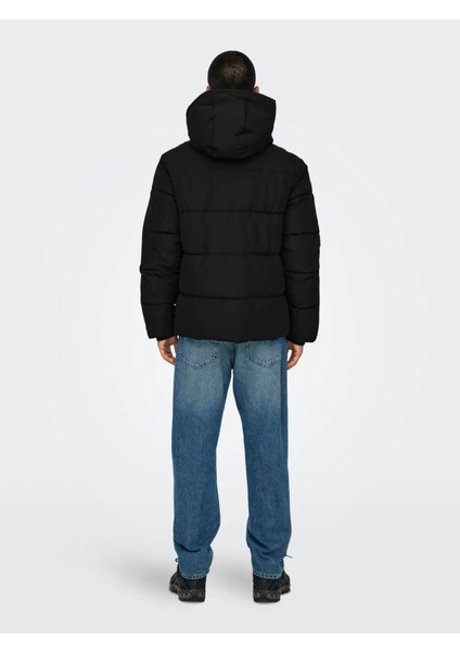 Erkek Mont Siyah 22029661 Onselıjah Pckt. Hood Jacket Otw Noos fırsatları