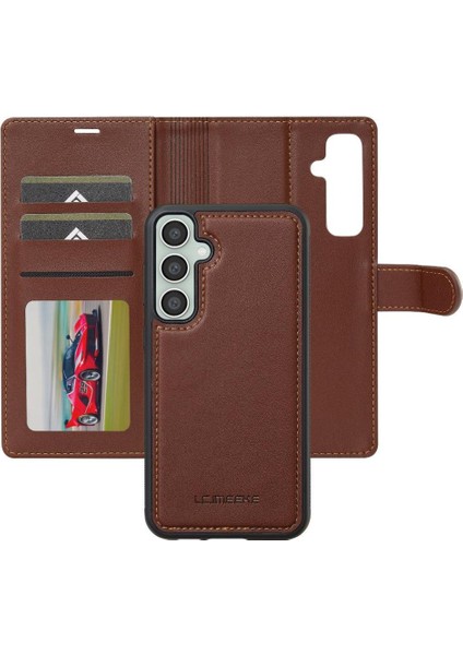 Samsung Galaxy Flip 5g Pu Deri Için Flip Case Ayrılabilir 2 1 Kickstand (Yurt Dışından)