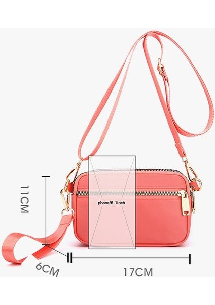 Çapraz Askılı Çanta Taşınabilir Dayanıklı Yüksek Yoğunluklu Su Geçırmez Naylon Malzeme Küçük ve Taze Stil, Haki (Yurt Dışından) fiyatları