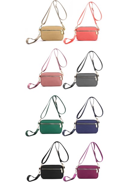 Çapraz Askılı Çanta Taşınabilir Dayanıklı Yüksek Yoğunluklu Su Geçırmez Naylon Malzeme Küçük ve Taze Stil, Haki (Yurt Dışından) modelleri