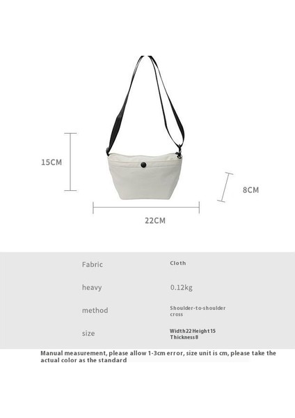 Çapraz Askılı Çanta Taşınabilir Yüksek Kaliteli Naylon Malzeme Kentsel Basit Stil Pürüzsüz Fermuar, Siyah (Yurt Dışından) fiyatları