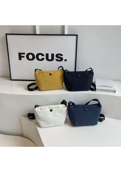 Çapraz Askılı Çanta Taşınabilir Yüksek Kaliteli Naylon Malzeme Kentsel Basit Stil Pürüzsüz Fermuar, Siyah (Yurt Dışından) modelleri