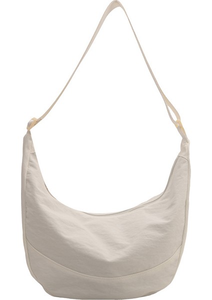 Çapraz Askılı Çanta Taşınabilir Yüksek Yoğunluklu Oxford Kumaş Sokak Stili, Beyaz (Yurt Dışından)