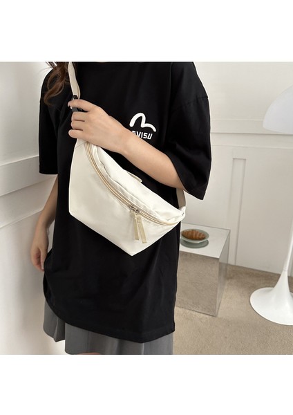 Çapraz Askılı Çanta Taşınabilir Yüksek Kaliteli Aşınmaya Dayanıklı Oxford Kumaş Düz Renk Moda Stili, Siyah (Yurt Dışından) modelleri