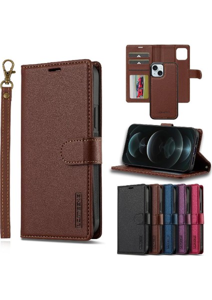 IPhone 15 Için Flip Case Artı Cüzdan Kılıf Kickstand Pu Deri Bölünmüş Cüzdan (Yurt Dışından)