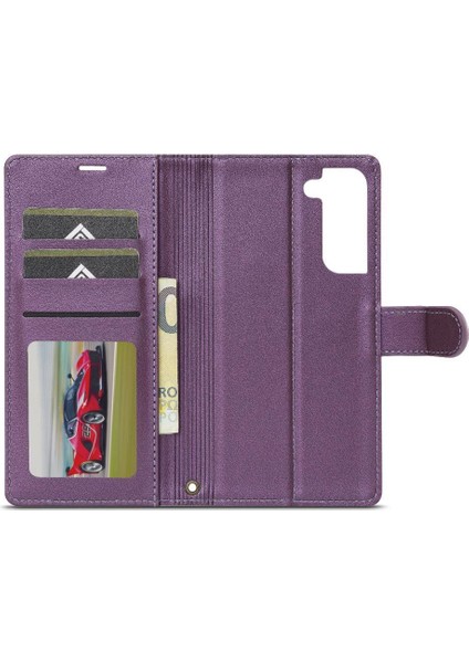 Samsung Galaxy S21 Için Flip Case Cüzdan Kılıf Pu Deri Bölünmüş Deri 2 In (Yurt Dışından) indirimleri