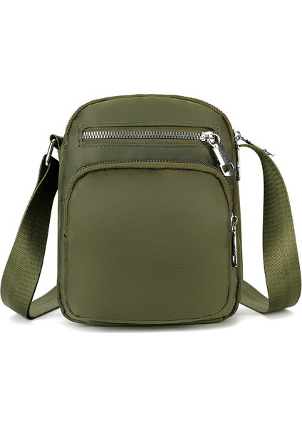 Çapraz Askılı Çanta Taşınabilir Naylon Malzeme Kentsel Basit Stil Yumuşak Yüzey Işlemi , Yeşil (Yurt Dışından)