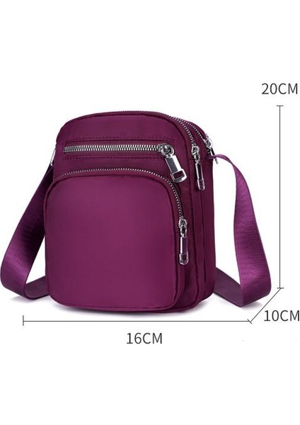 Çapraz Askılı Çanta Taşınabilir Naylon Malzeme Kentsel Basit Stil Yumuşak Yüzey Işlemi , Yeşil (Yurt Dışından) fiyatları