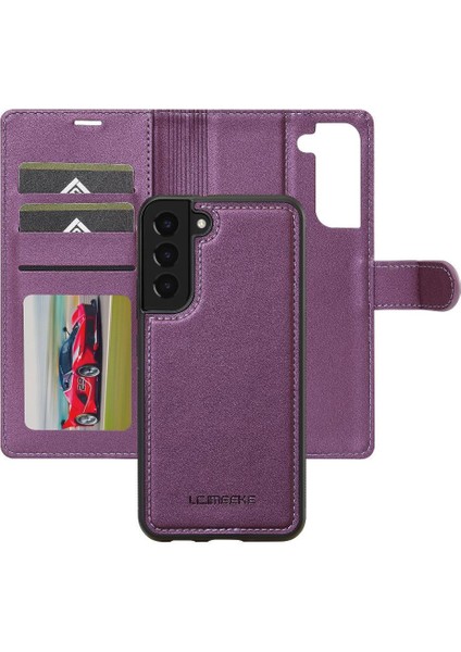 Samsung Galaxy S21 Artı Ayrılabilir 2 1 Bölünmüş Deri Kılıf Için Flip Case (Yurt Dışından)