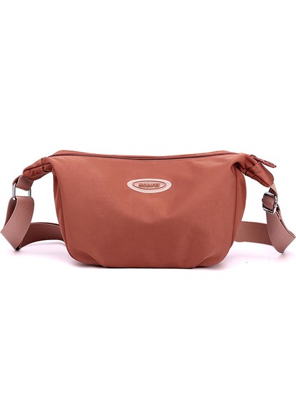 Çapraz Askılı Çanta Taşınabilir Yüksek Kaliteli Naylon Malzeme Sokak Stili, Kırmızı (Yurt Dışından)