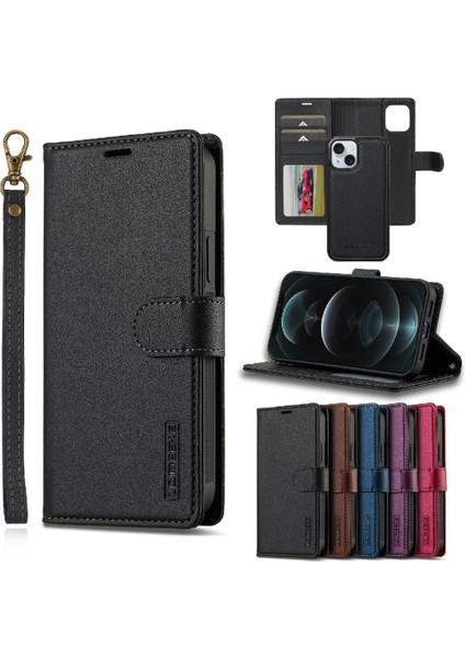 IPhone 14 Için Flip Case Artı Bölünmüş Deri Cüzdan Telefon Kapak Pu Deri 2 (Yurt Dışından)