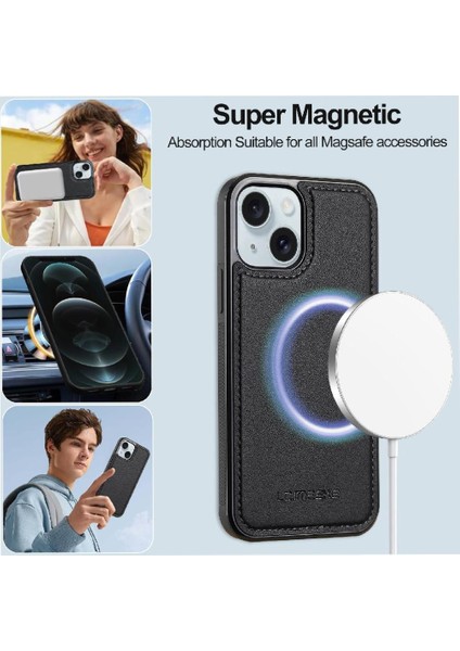 IPhone 14 Için Flip Case Cüzdan Kılıf Kickstand Pu Deri Bölünmüş Deri 2 1 (Yurt Dışından) indirimleri