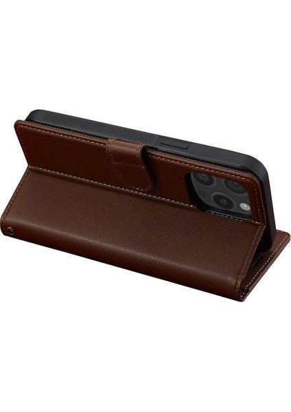 IPhone 14 Için Flip Case Pro Max Pu Deri Kickstand Cüzdan Kılıf 2 In 1 (Yurt Dışından)