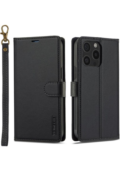 IPhone 15 Için Flip Case Pro Ayrılabilir 2 1 Cüzdan Kılıf Pu Deri Bölünmüş (Yurt Dışından)