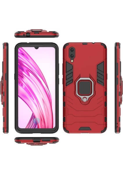 Vivo X23 Darbeye Dayanıklı Metal Halka Tutucu Için Halka Araç Montaj Kickstand Vaka (Yurt Dışından)