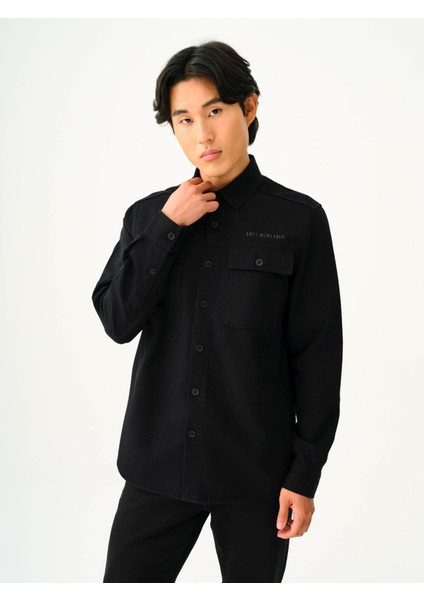 Erkek Gömlek Siyah LF2037426