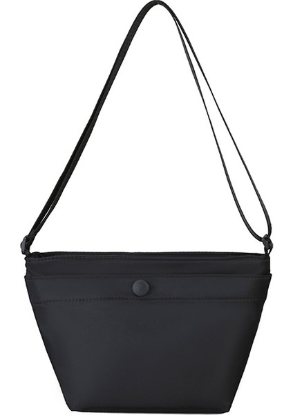 Çapraz Askılı Çanta Taşınabilir Yüksek Kaliteli Su Geçırmez Oxford Kumaş Düz Renk Stili, Siyah (Yurt Dışından)