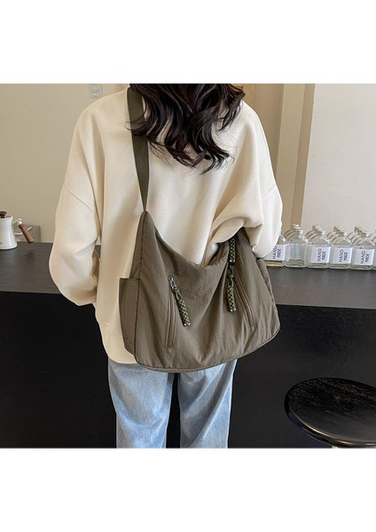 Çapraz Askılı Çanta Taşınabilir Yüksek Kaliteli ve Rahat Naylon Kumaş Yeni Stil, Yeşil (Yurt Dışından) modelleri