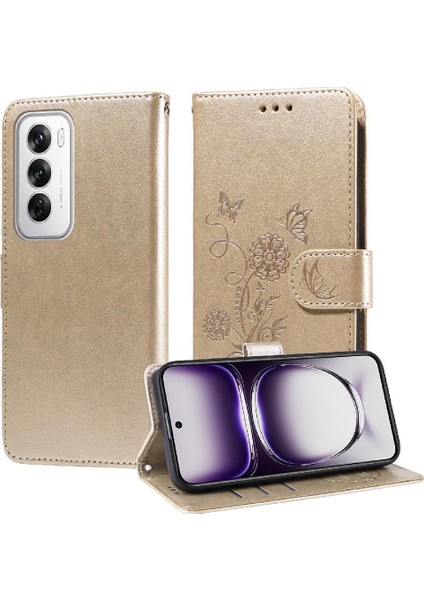 Oppo Oppo 12 Pro 5g Çiçek Flip Deri Kart Yuvaları Için Flip Case (Yurt Dışından) indirimleri
