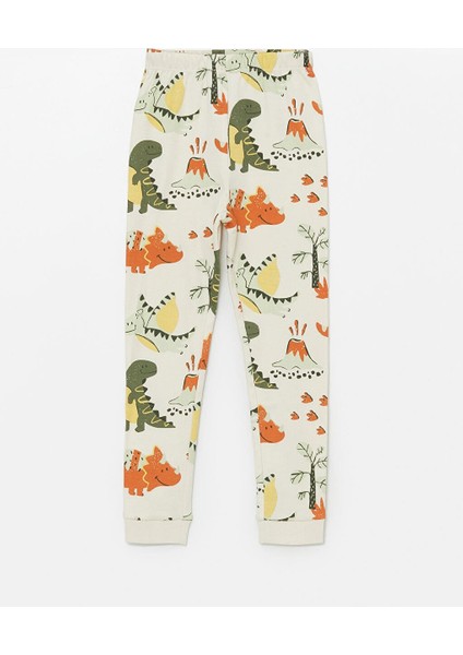 Bisiklet Yaka Uzun Kollu Baskılı Erkek Bebek Pijama Takımı modelleri