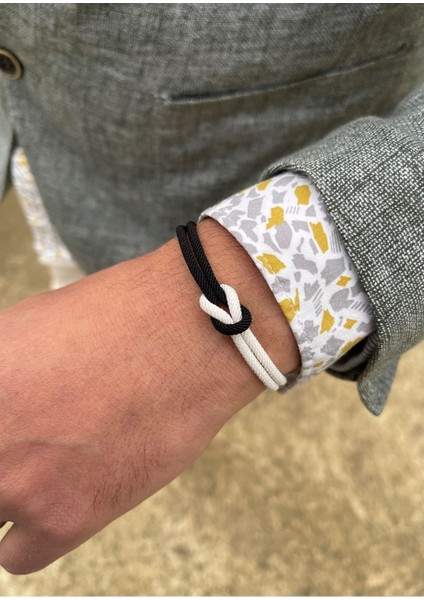 Gümüş Kazaziye Beşiktaş Renkleri Siyah Beyaz Bileklik 950 Ayar modelleri