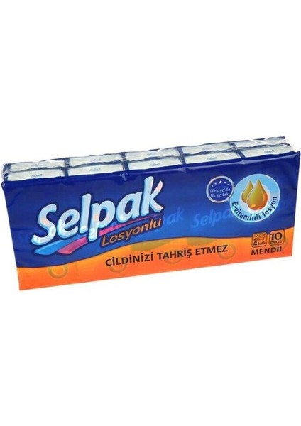 Klasik Mendil 4 Katlı 10X2 Paket (20 Adet)