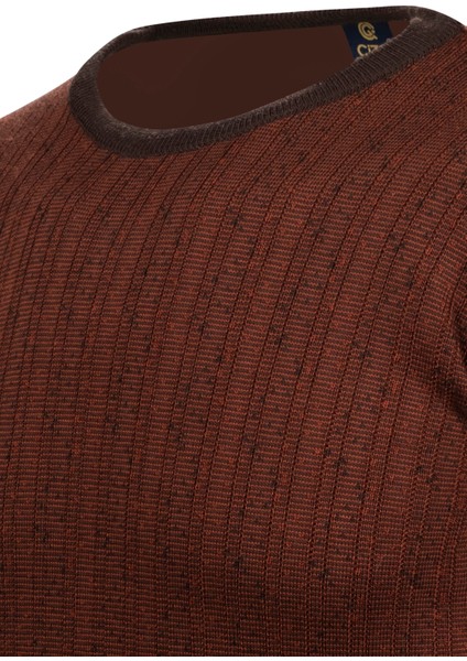 Erkek Sıfır Yaka Triko Kazak Desenli Kol ve Bel Lastikli Çelik Örgü Klasik Kalıp - 5005C modelleri