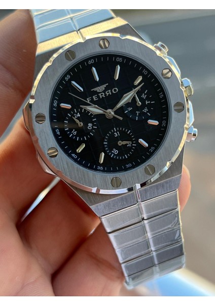 Çelik Kordon Iç Fonksiyonları Aktif Chronograph 30 mt Su Geçirmez Erkek Kol Saati EFM.43002.A2 modelleri
