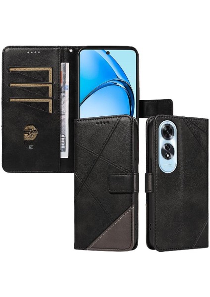 Elmas Dikiş ve Kart Yuvası Deri ile Oppo A60 4g Için Flip Case (Yurt Dışından) indirimleri