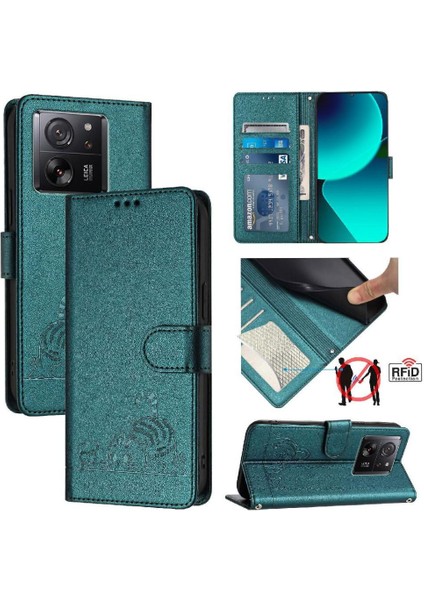 Xiaomi Redmi Için Kılıf K60 Ultra Kart Yuvası Tutucu Kickstand Cüzdan Flip Kedi (Yurt Dışından)
