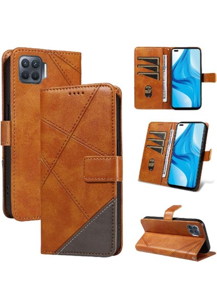 Elmas Dikiş ve Kart Yuvası Telefon ile Oppo Oppo 4 Lite Için Flip Case (Yurt Dışından)