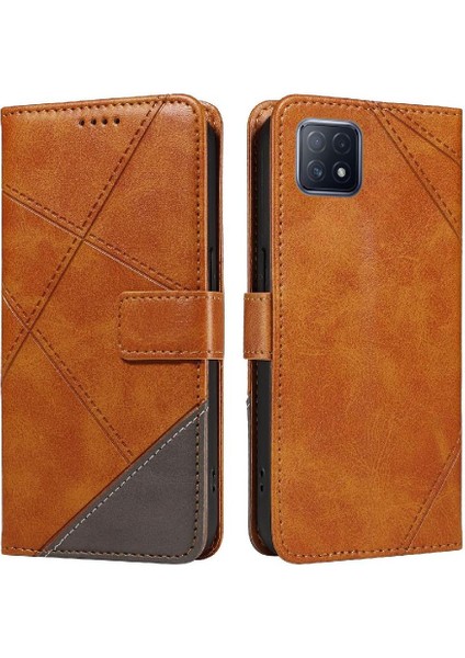 Elmas Dikiş Yüksek Kalite ve Kart ile Oppo A73 5g Için Flip Case (Yurt Dışından) modelleri