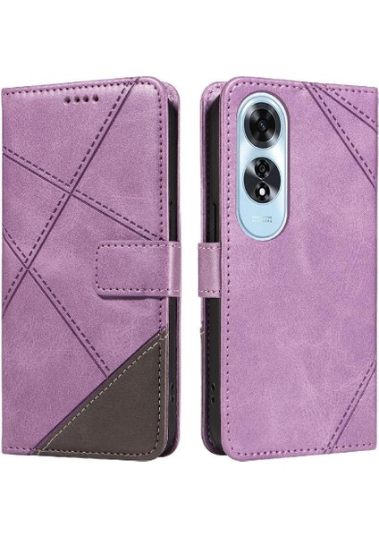 Elmas Dikiş ve Kart Yuvası Deri ile Oppo A60 4g Için Flip Case (Yurt Dışından) fiyatları
