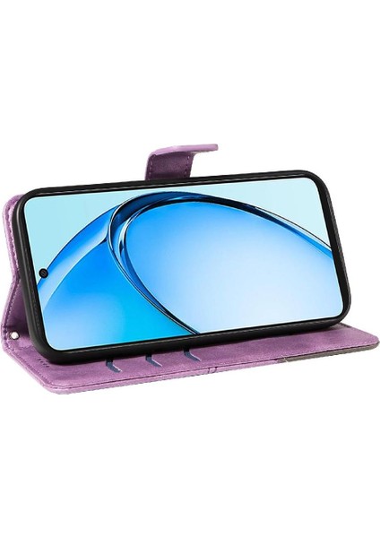 Elmas Dikiş ve Kart Yuvası Deri ile Oppo A60 4g Için Flip Case (Yurt Dışından) modelleri