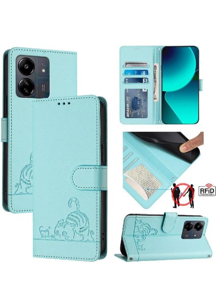 Xiaomi Redmi Için Kılıf Redmi 4g Kart Yuvası Tutucu Kickstand Kedi Rfıd Cüzdan (Yurt Dışından) indirimleri