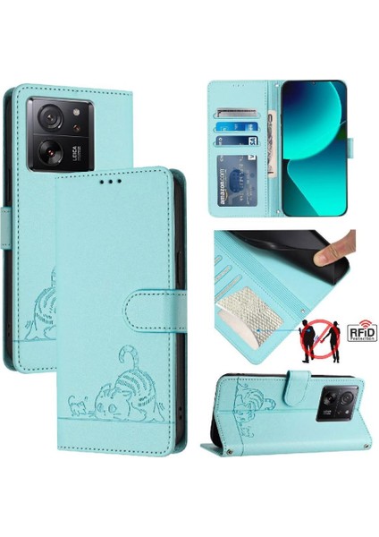 Xiaomi Redmi Için Kılıf K60 Ultra Kart Yuvası Tutucu Kickstand Cüzdan Flip Kedi (Yurt Dışından) indirimleri