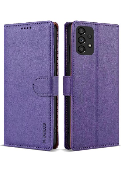Samsung Galaxy A73 5g Için Flip Case Anti Kayma Çift Katmanlı Koruma Tarafı (Yurt Dışından)
