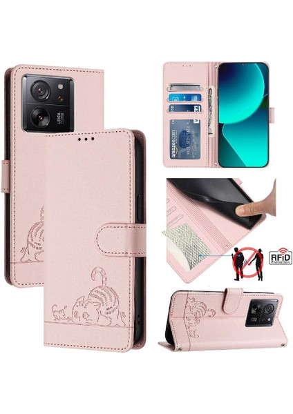 Xiaomi Redmi Için Kılıf K60 Ultra Kart Yuvası Tutucu Kickstand Cüzdan Flip Kedi (Yurt Dışından) indirimleri
