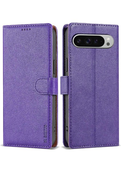 Google Piksel 9 Çift Katmanlı Koruma Için Flip Case Yan Cep Anti Kayma (Yurt Dışından)