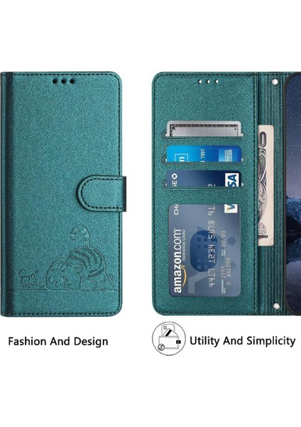 Xiaomi Redmi A1 Artı/a2 Artı 4g Cüzdan Kapak Çevirin Kedi Rfıd Kart (Yurt Dışından)