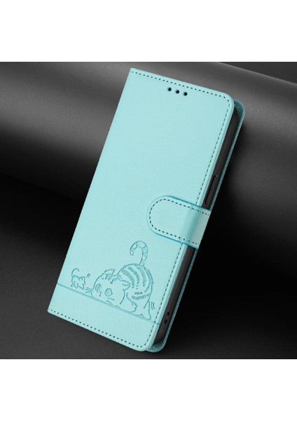 Xiaomi Redmi A1 Artı/a2 Artı 4g Cüzdan Kapak Çevirin Kedi Rfıd Kart (Yurt Dışından)
