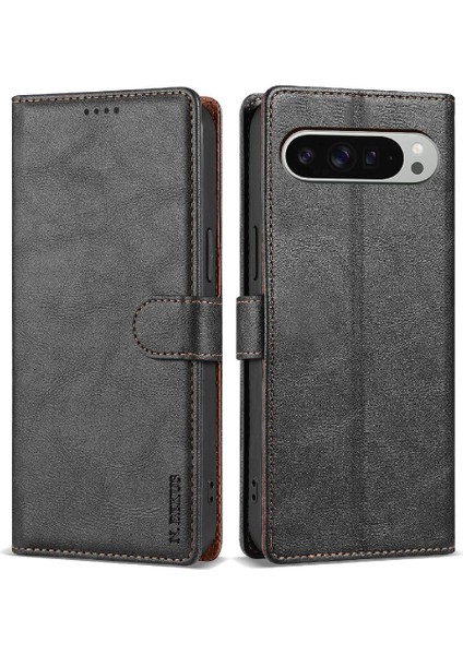 Google Piksel 9 Pro Için Flip Case Yan Cep Anti Kayma Manyetik Kapatma (Yurt Dışından)