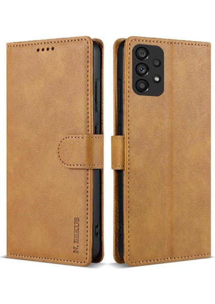 Samsung Galaxy A34 5g Çift Katmanlı Koruma Manyetik Kart Için Flip Case (Yurt Dışından)