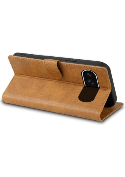 Google Piksel 9 Pro Için Flip Case Yan Cep Anti Kayma Manyetik Kapatma (Yurt Dışından)