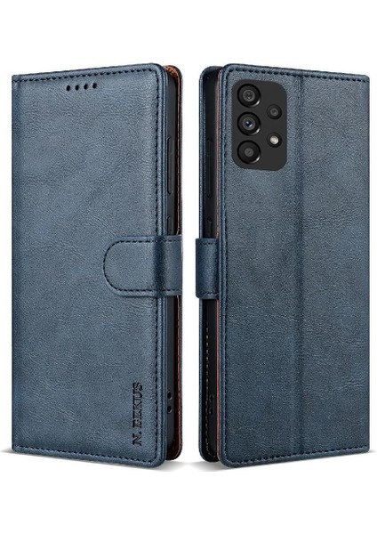 Samsung Galaxy A34 5g Çift Katmanlı Koruma Manyetik Kart Için Flip Case (Yurt Dışından)