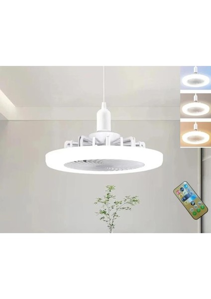 42 Watt 3 Farklı Renk Modlu Dimlenebilir Cata Poyraz Kumandalı Fan LED Ampul
