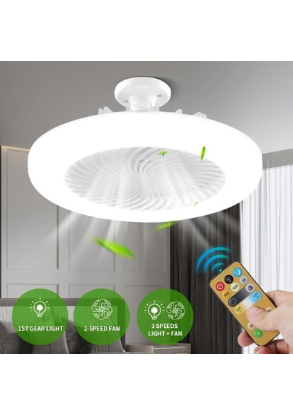 42 Watt 3 Farklı Renk Modlu Dimlenebilir Cata Poyraz Kumandalı Fan LED Ampul